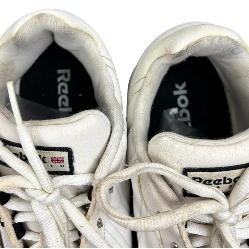 Vintage Reebok  Classic 412 Women's Leather Sneakers White Size 8